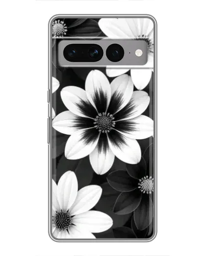 Чехол для Google Pixel 7 Pro с картинкой «Монохромные астры»