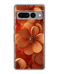 Чехол для Google Pixel 7 Pro с картинкой «Оранжевый макро цветок»