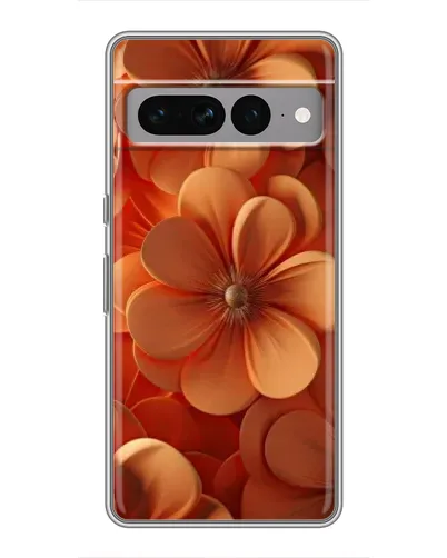 Чехол для Google Pixel 7 Pro с картинкой «Оранжевый макро цветок»