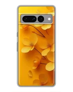 Чехол для Google Pixel 7 Pro с картинкой «Золотые лепестки»