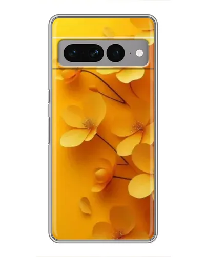 Чехол для Google Pixel 7 Pro с картинкой «Золотые лепестки»