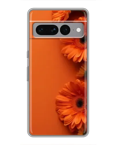 Чехол для Google Pixel 7 Pro с картинкой «Оранжевые герберы»