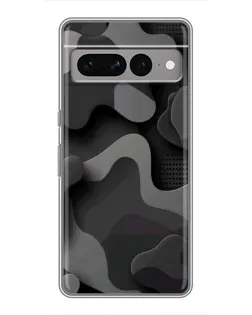 Чехол для Google Pixel 7 Pro с картинкой «Темный абстрактный камуфляж»