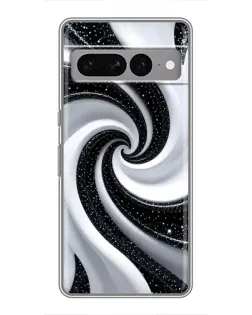 Чехол для Google Pixel 7 Pro с картинкой «Черно-белая спираль»
