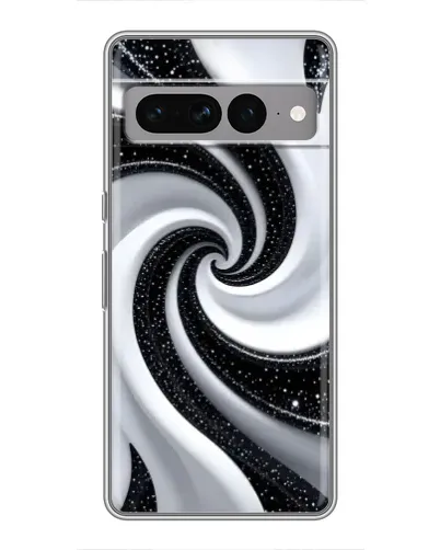 Чехол для Google Pixel 7 Pro с картинкой «Черно-белая спираль»