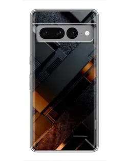 Чехол для Google Pixel 7 Pro с картинкой «Черные геометрические блоки»
