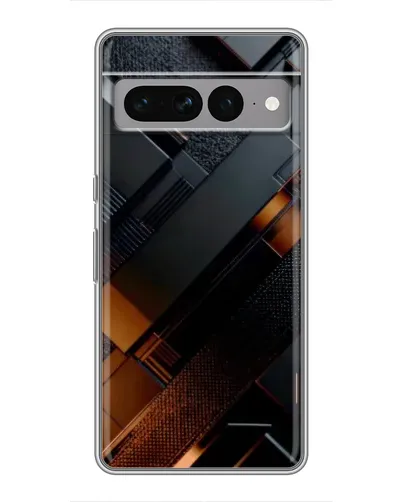 Чехол для Google Pixel 7 Pro с картинкой «Черные геометрические блоки»