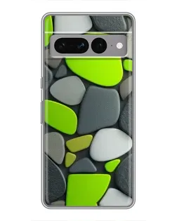 Чехол для Google Pixel 7 Pro с картинкой «Яркая неоновая галька»