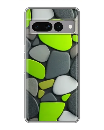 Чехол для Google Pixel 7 Pro с картинкой «Яркая неоновая галька»
