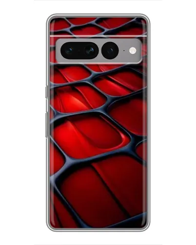 Чехол для Google Pixel 7 Pro с картинкой «Красная глянцевая сетка»
