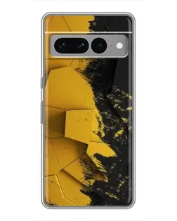Чехол для Google Pixel 7 Pro с картинкой «Золотые осколки геометрии»
