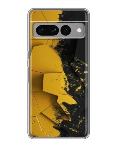 Чехол для Google Pixel 7 Pro с картинкой «Золотые осколки геометрии»