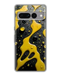 Чехол для Google Pixel 7 Pro с картинкой «Жидкое желтое золото»