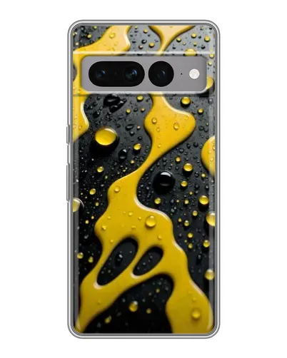 Чехол для Google Pixel 7 Pro с картинкой «Жидкое желтое золото»