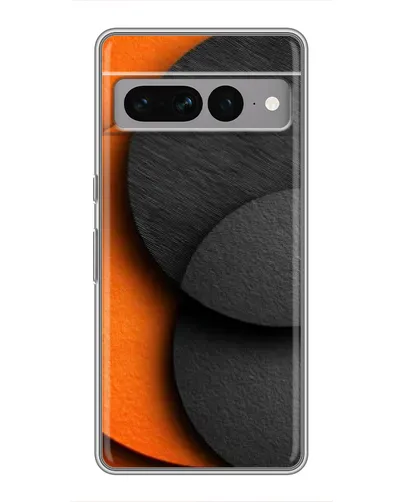 Чехол для Google Pixel 7 Pro с картинкой «Геометрия оранжевых кругов»