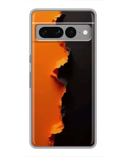 Чехол для Google Pixel 7 Pro с картинкой «Оранжевый разлом»