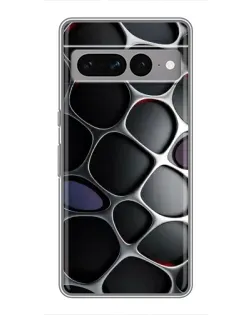 Чехол для Google Pixel 7 Pro с картинкой «Объемная темная решетка»