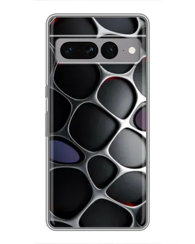Чехол для Google Pixel 7 Pro с картинкой «Объемная темная решетка»