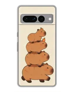 Чехол для Google Pixel 7 Pro с картинкой «Башня из капибар»