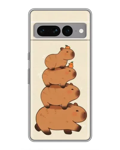 Чехол для Google Pixel 7 Pro с картинкой «Башня из капибар»