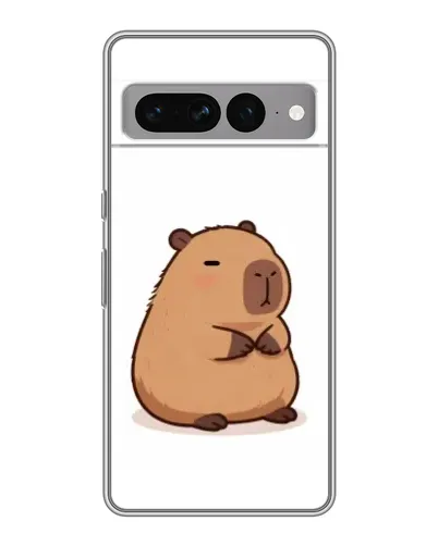 Чехол для Google Pixel 7 Pro с картинкой «Толстенькая капибара»