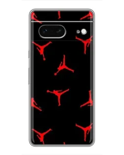 Чехол для Google Pixel 7 с картинкой «Jordan Red Pattern»