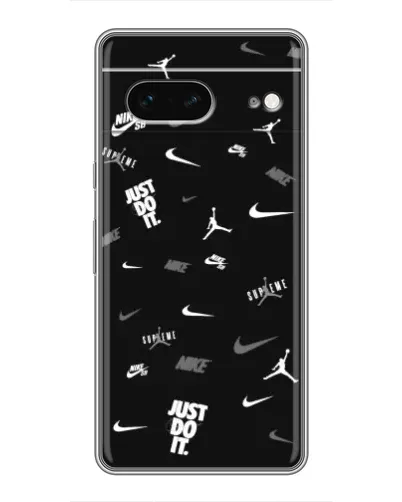Чохол для Google Pixel 7 з картинкою «Nike Black Pattern»