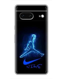 Чохол для Google Pixel 7 з картинкою «Jordan Neon Blue»