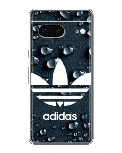 Чехол для Google Pixel 7 с картинкой «Adidas Trefoil Blue»
