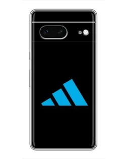 Чехол для Google Pixel 7 с картинкой «Adidas Cyan Logo»