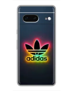 Чехол для Google Pixel 7 с картинкой «Неоновый Adidas»