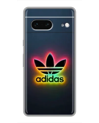 Чехол для Google Pixel 7 с картинкой «Неоновый Adidas»