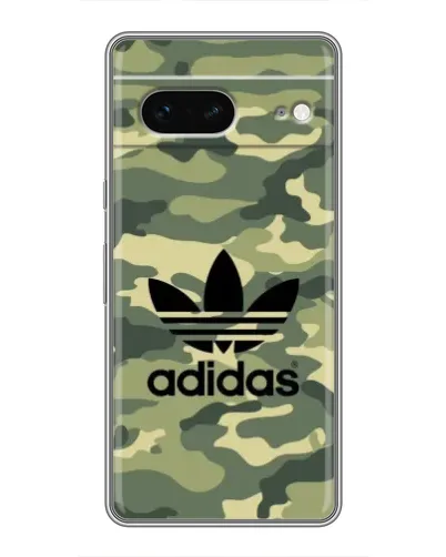 Чехол для Google Pixel 7 с картинкой «Милитари стиль Adidas»