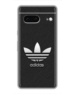 Чехол для Google Pixel 7 с картинкой «Adidas Карбоновая текстура»