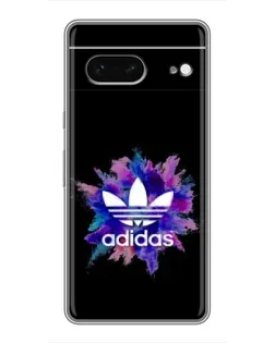 Чехол для Google Pixel 7 с картинкой «Взрыв красок Adidas»
