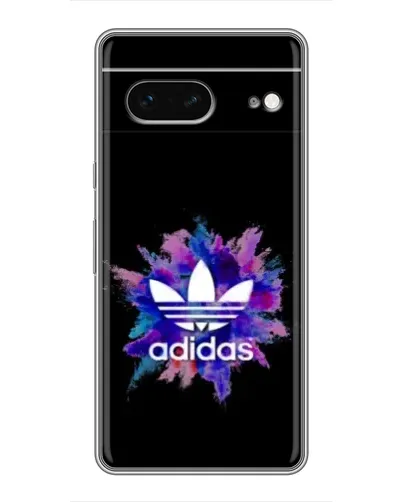 Чехол для Google Pixel 7 с картинкой «Взрыв красок Adidas»
