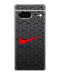 Чехол для Google Pixel 7 с картинкой «Nike — карбоновая сетка»