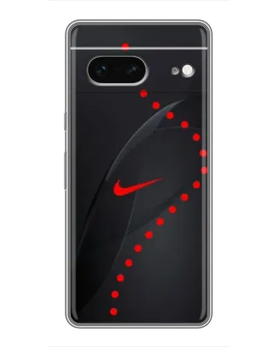 Чехол для Google Pixel 7 с картинкой «Абстрактный дизайн Nike»