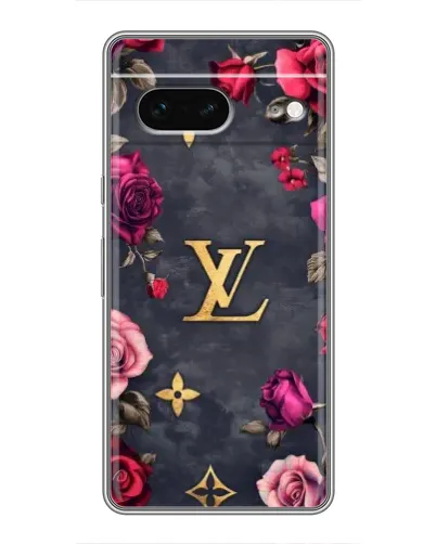 Чехол для Google Pixel 7 с картинкой «Цветочный Louis Vuitton»