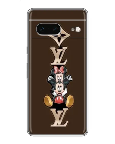 Чехол для Google Pixel 7 с картинкой «LV и Микки Маус»