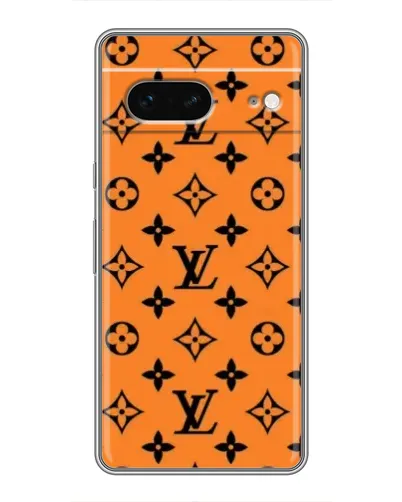 Чехол для Google Pixel 7 с картинкой «Оранжевый стиль LV»