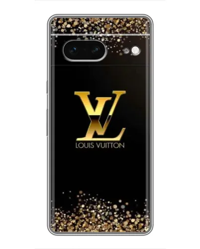 Чехол для Google Pixel 7 с картинкой «LV — золотые искры»