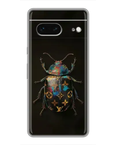 Чехол для Google Pixel 7 с картинкой «LV — мраморный принт»
