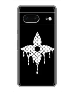 Чехол для Google Pixel 7 с картинкой «Цветочная монограмма»