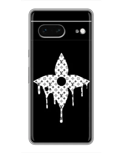 Чехол для Google Pixel 7 с картинкой «Цветочная монограмма»