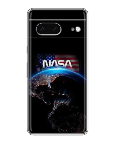 Чехол для Google Pixel 7 с картинкой «Земля из космоса NASA»