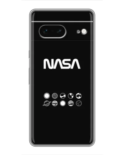Чехол для Google Pixel 7 с картинкой «NASA — технический принт»
