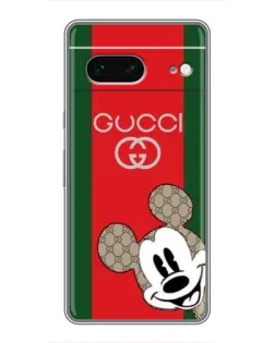 Чохол для Google Pixel 7 з картинкою «Gucci — смуги та Міккі»