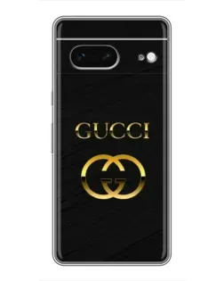 Чохол для Google Pixel 7 з картинкою «Золотий логотип Gucci»