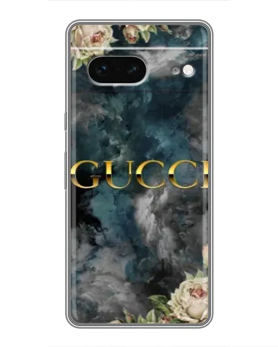 Чехол для Google Pixel 7 с картинкой «Абстрактные цветы Gucci»